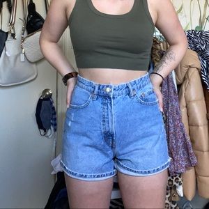 Zara high waisted mom shorts